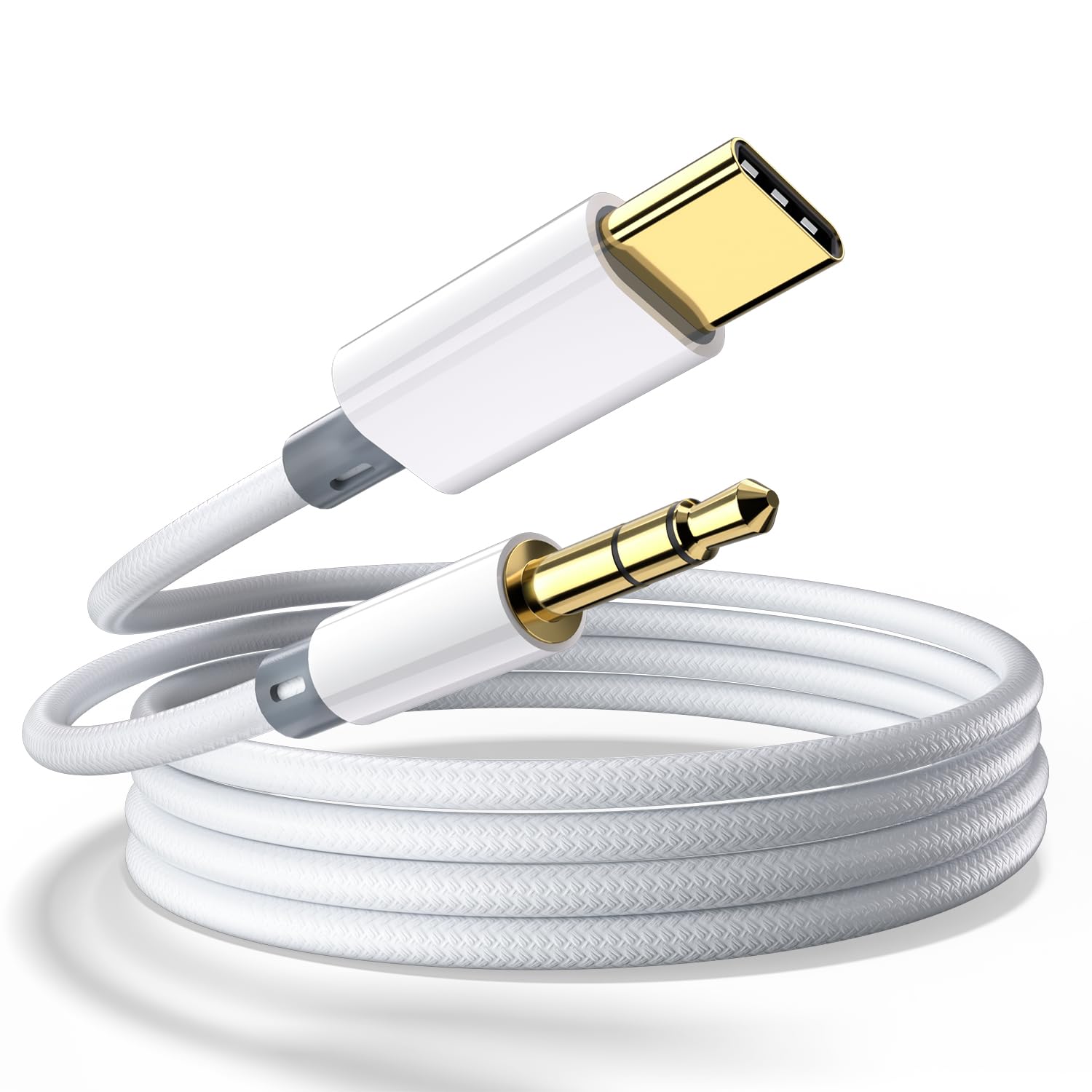 Verilux® USB C to 3.5mm Audio Aux Jack Cable, USB C to 3.5mm Headphone Audio Cord Car Stereo Aux Cable Verilux® USB C to 3.5mm Audio Aux Jack Cable, USB C to 3.5mm Headphone Audio Cord Car Stereo Aux Cable